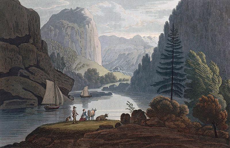John William Edy Lake Lenongen oil painting image
